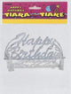 Birthday Script Glitter Tiara