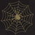 Unique Party Supplies Black & Gold Spider Web Luncheon Napkins (16 count)