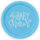 Platos para Baby Shower de Corazones Azules 7″ (8 unidades)