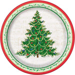 Unique Party Supplies Classic Christmas Tree Plates 10.25″ (8 count)