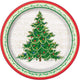 Platos Clásicos de Árbol de Navidad 10.25″ (8 unidades)
