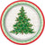 Unique Party Supplies Classic Christmas Tree Plates 7″ (8 count)