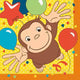 Curious George - Servilletas para bebidas - Servilletas para bebidas - Globos (16 unidades)