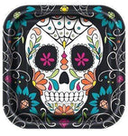 Unique Party Supplies Day Of The Dead 9in Plate (8 count)