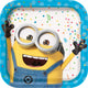 Despicable Me 3 platos cuadrados grandes (8 unidades)