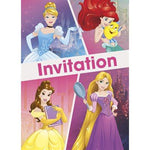 Unique Party Supplies Disney Princess Invitations (8 count)
