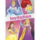 Invitaciones de princesas Disney (8 unidades)