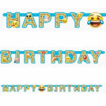 Unique Party Supplies Emoji Jointed Banner 6′