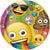 Unique Party Supplies Emoji Plates 9″ (8 count)