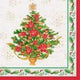 Festive Poinsettia Christmas Lunch Napkins (16 count)