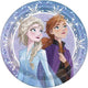 Frozen 2 Platos de 9in 9″ (8 unidades)