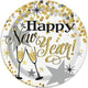 Glittering New Years 7in Plates 7″ (8 count)