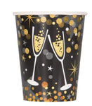Unique Party Supplies Glittering NY 9oz Cups (8 count)