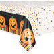 Cubierta de mesa de calabaza sonriente de Halloween