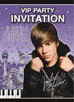 Unique Party Supplies Justin Bieber Invitations (set of 8 with envelopes)