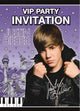 Invitaciones de Justin Bieber (juego de 8 con sobres)