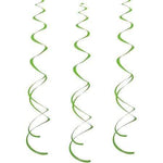 Unique Party Supplies Lime Green Swirl Decorations 66cm (8 count)