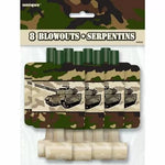 Unique Party Supplies Military Camo Blowouts (8 count)