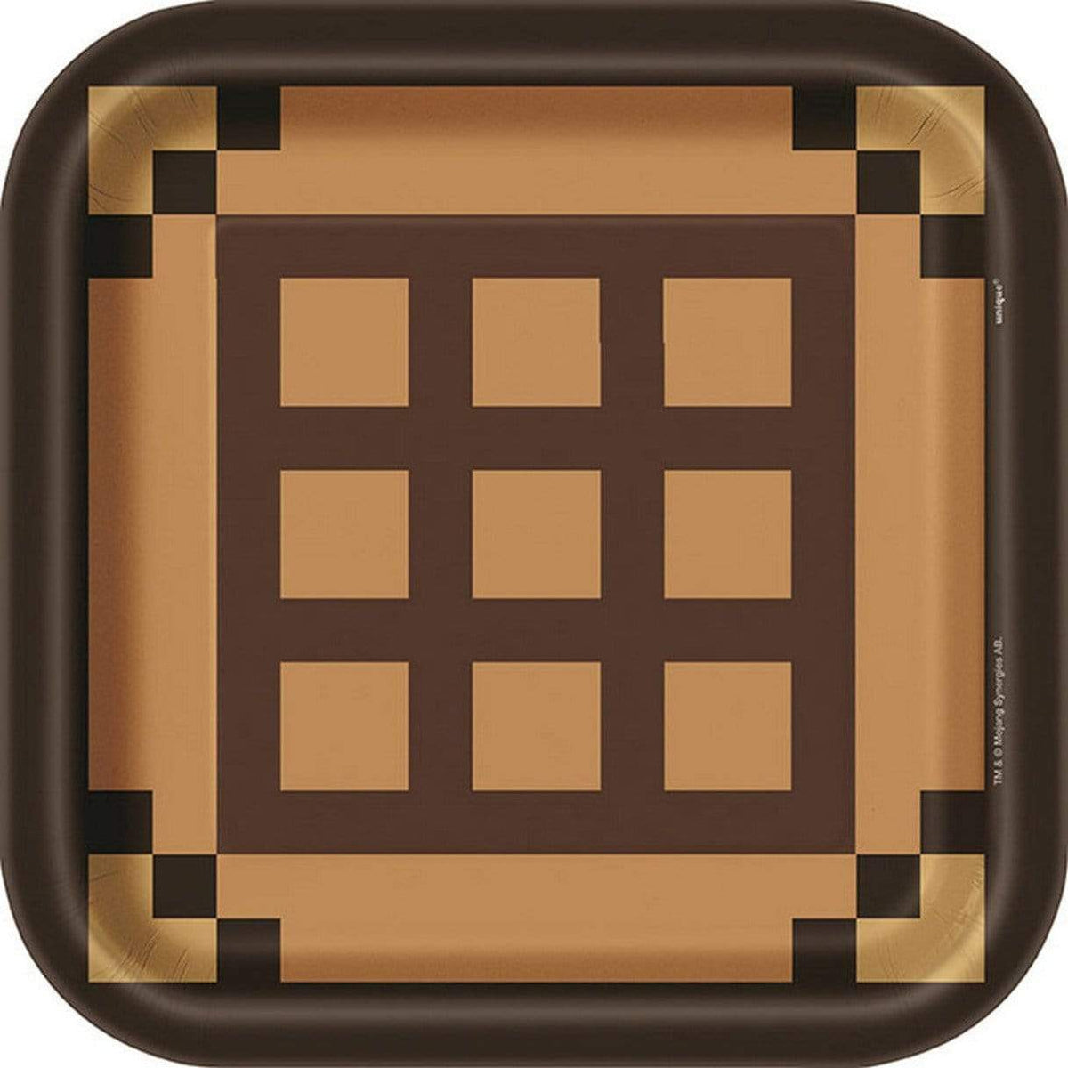 Minecraft 9in Plates 9″ (8 count) – instaballoons Wholesale