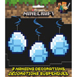 Unique Party Supplies Minecraft Swirl Decorations (3 count)