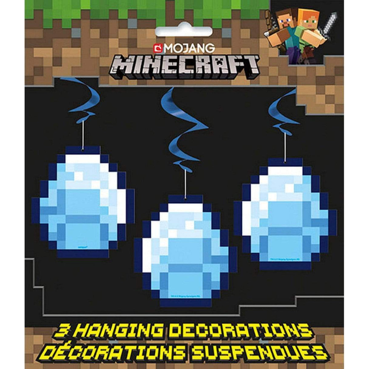 Minecraft Swirl Decorations (3 count) – instaballoons Wholesale