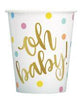 Oh Baby Gold Cups 9oz (8 count)