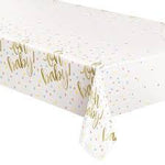 Unique Party Supplies Oh Baby Gold Table Cover
