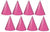 Unique Party Supplies Party Hats Hot Pink (8 count)