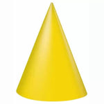 Unique Party Supplies Party Hats Yellow (8 count)