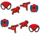 Accesorios para fotomatón Spiderman (8 unidades)
