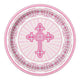 Pink Cross 9in Platos 9″ (8 unidades)
