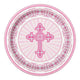 Pink Cross 9in Plates 9″ (8 count)