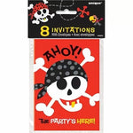 Unique Party Supplies Pirate Fun Invitations (8 count)