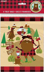 Unique Party Supplies Plaid Lumberjack Goodie Bags (8 count)