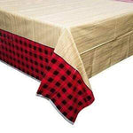 Unique Party Supplies Plaid Lumberjack Table Cover