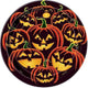 Pumpkin Grin Plates 7″ (8 count)