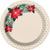 Unique Party Supplies Red & Gold Poinsettia Christmas Plates 7″ (8 count)