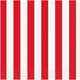 Red Stripes Beverage Napkins (16 count)