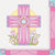 Unique Party Supplies Sacred Cross Pink Beverage Napkins