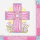 Sacred Cross Pink Beverage Napkins