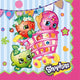 Servilletas pequeñas Shopkins (16 unidades)