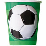 Unique Party Supplies Soccer Paper Cups 9 oz (8 count)