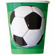 Vasos de papel de fútbol 9 oz (8 unidades)