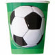 Soccer Paper Cups 9 oz (8 count)