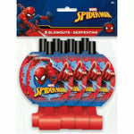 Unique Party Supplies Spider-Man Blowouts (8 count)