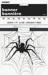 Unique Party Supplies Spider Web Halloween Banner