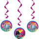 Trolls Swirl Decoraciones (3 unidades)