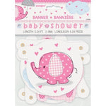 Unique Party Supplies Umbrellaphants Pink Jointed Banner