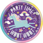 Unique Party Supplies Unicorn Round Dessert Plates 7″ (8 count)