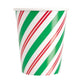 Peppermint Christmas 9oz Paper Cups (8 count)